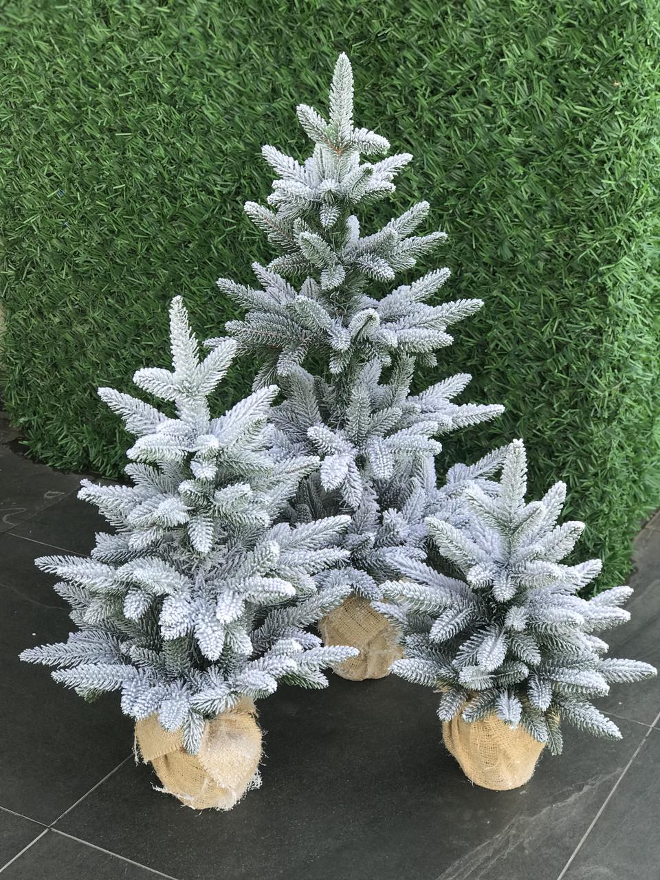 Ялинка SGH Classic лита в мішковині 70 см засніжена - фото 8 Ялинка SGH Classic лита в мішковині 70 см засніжена - фото 8