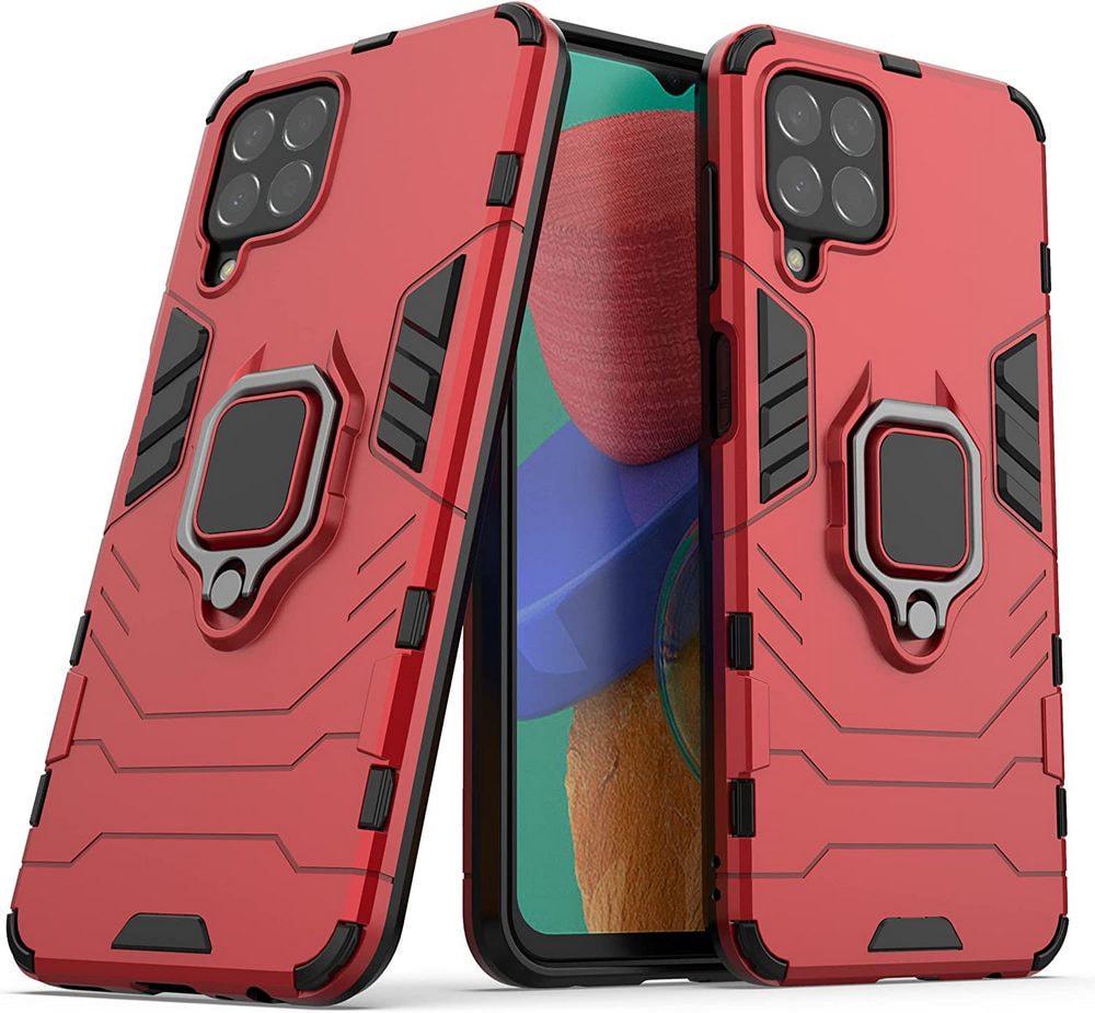 Противоударный чехол Samsung Galaxy M33 5G M336 (подставка кольцо) Red (29698-2D)