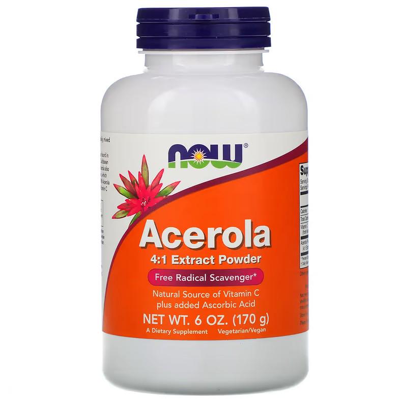 Натуральная добавка Now Foods Acerola 170 г