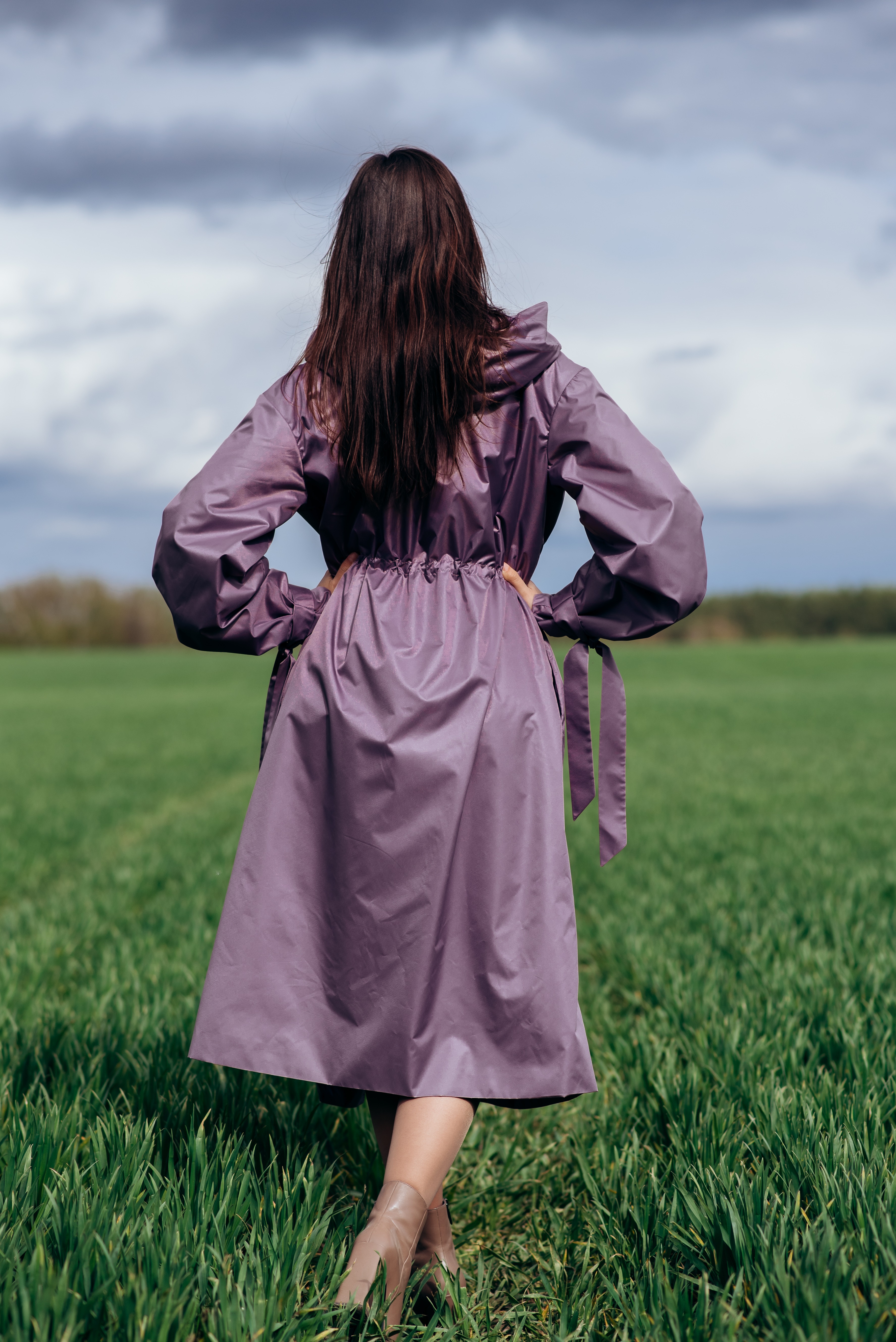 Плащ тренч дождевик raincoat by Parasol'ka 170-175 см Lavender (200104) - фото 5