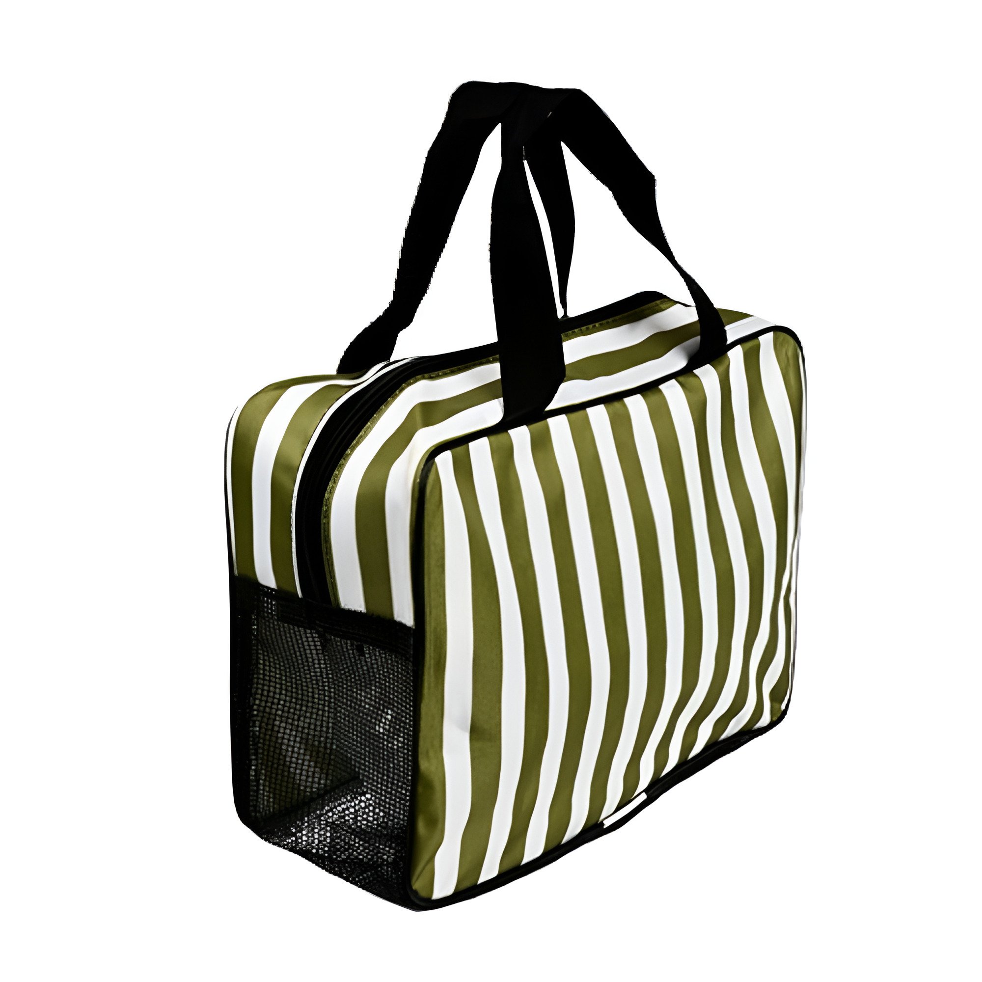 Косметичка дорожная Stenson Stripes полиэстеровая с 2 ручками 1 отделение 26х18х9,5 см Разноцветный (R33381)