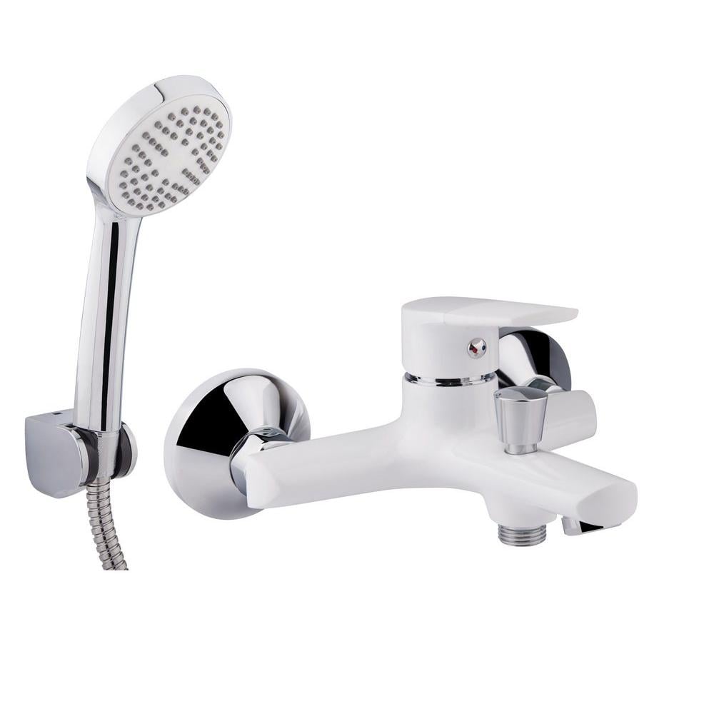 Смеситель для ванной Q-tap Polaris WHI 006 QTPOLWHI006 однорычажный Белый (110910)