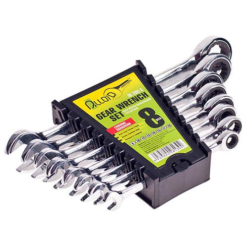 Набір ключів комбінованих Alloid НК-2081-8 тріскаточний 8-19 мм 8 шт.