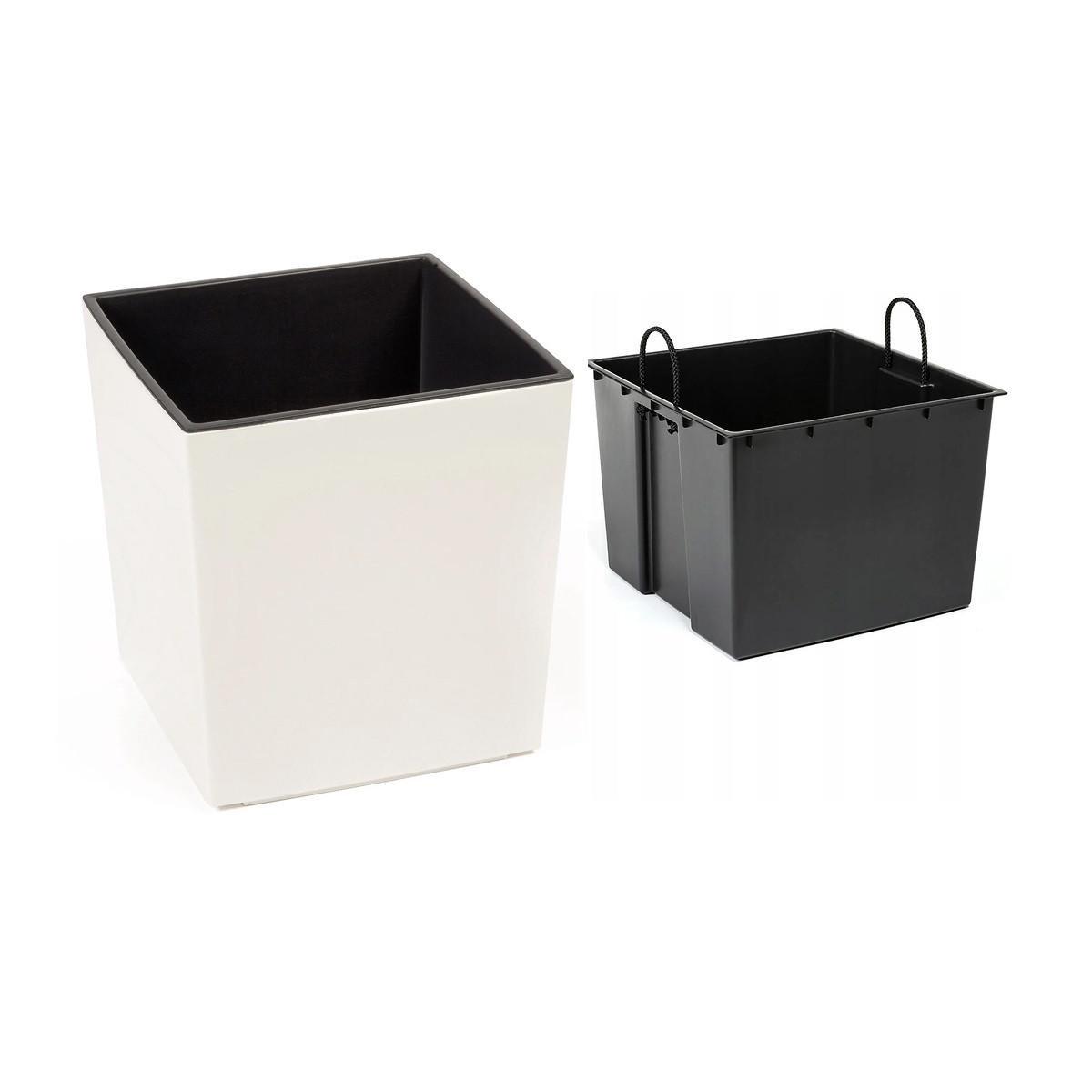 Вазон для цветов Lamela Juka квадратный 300х300x305 мм Кремовый (25419751780) - фото 2 Вазон для цветов Lamela Juka квадратный 300х300x305 мм Кремовый (25419751780) - фото 2