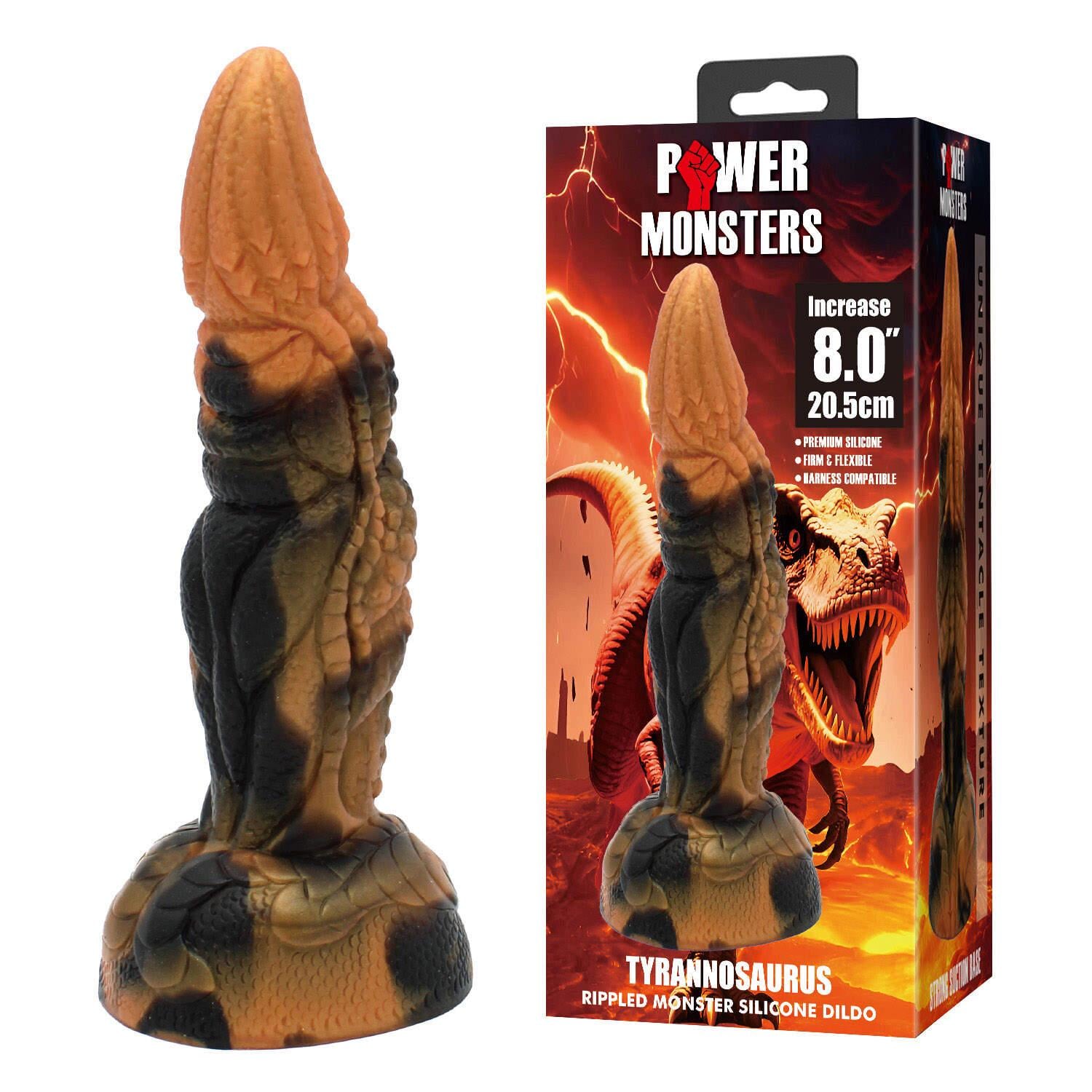 Фаллоимитатор фэнтезийный Power Monsters Tyrannosaurus 20,5 см (36299570)
