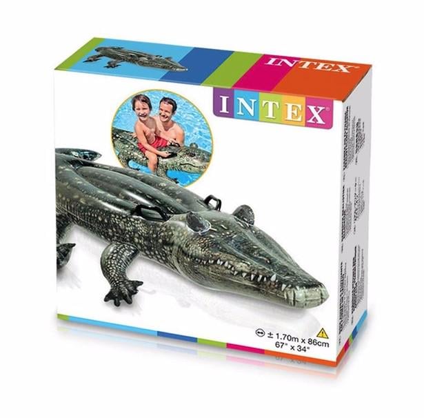 Пліт надувний Intex 57551 Алігатор 170х86 см (414719) - фото 8