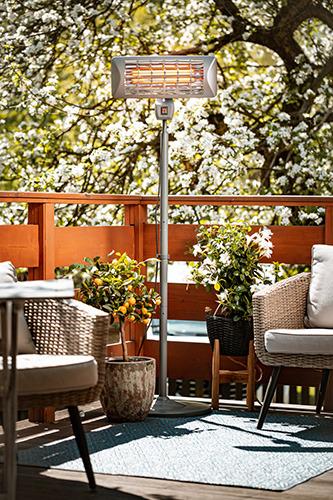 Обогреватель уличный кварцевый для террасы/патио на штативе 2000 Вт Серый - фото 10 Обогреватель уличный кварцевый для террасы/патио на штативе 2000 Вт Серый - фото 10