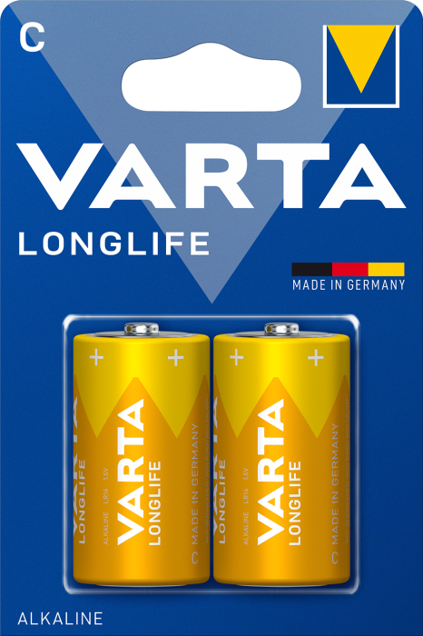Батарейка Varta Longlife LR14/C Alkaline 2 шт. (1867080124)