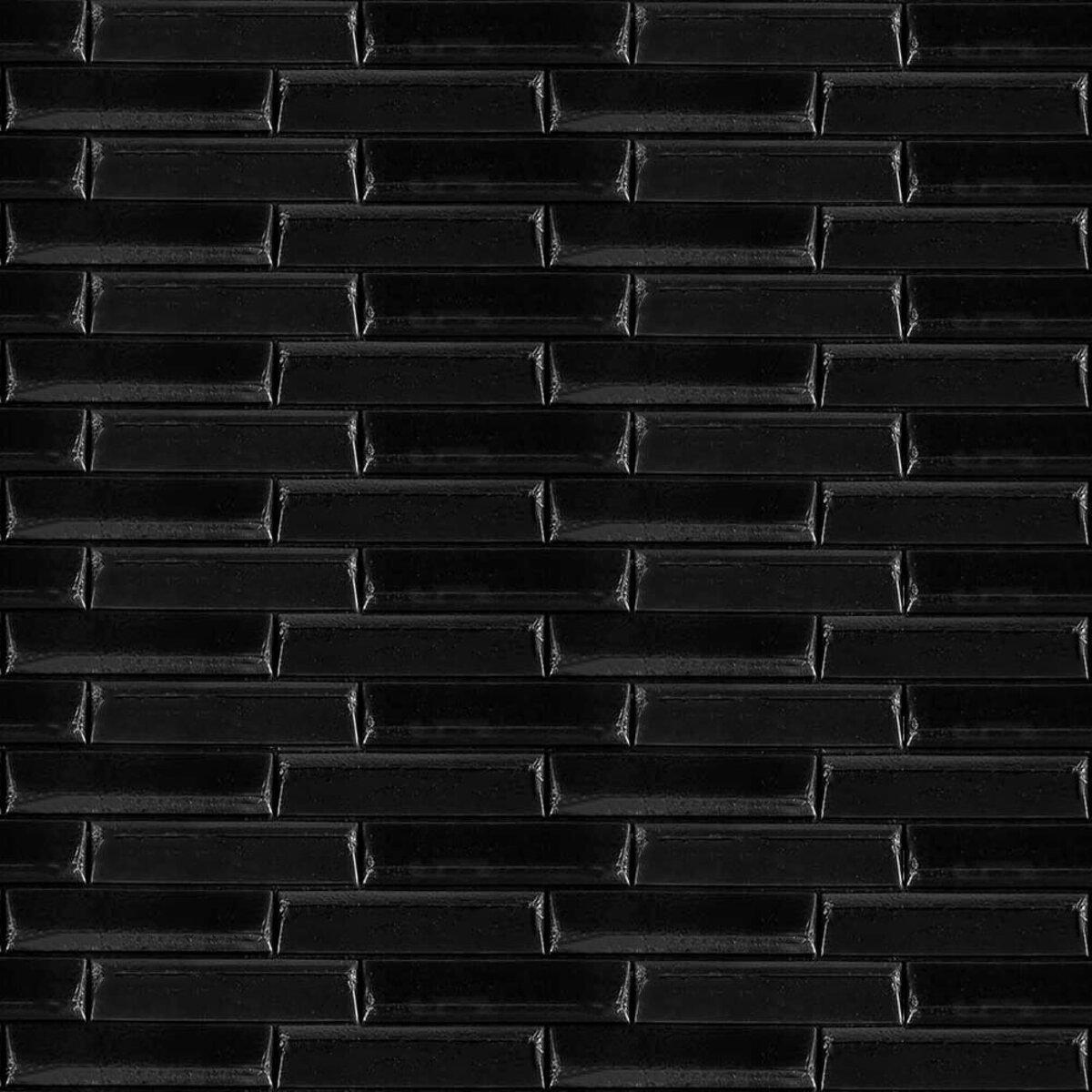 Панель самоклеющаяся в форме кирпича 038 700х770х7 мм Черный SW-00000303