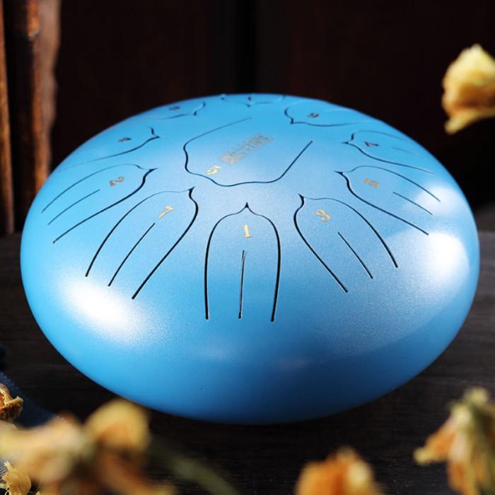 Глюкофон Happy Drum 11 нот Блакитний Карбон (9090036) Глюкофон Happy Drum 11 нот Блакитний Карбон (9090036)