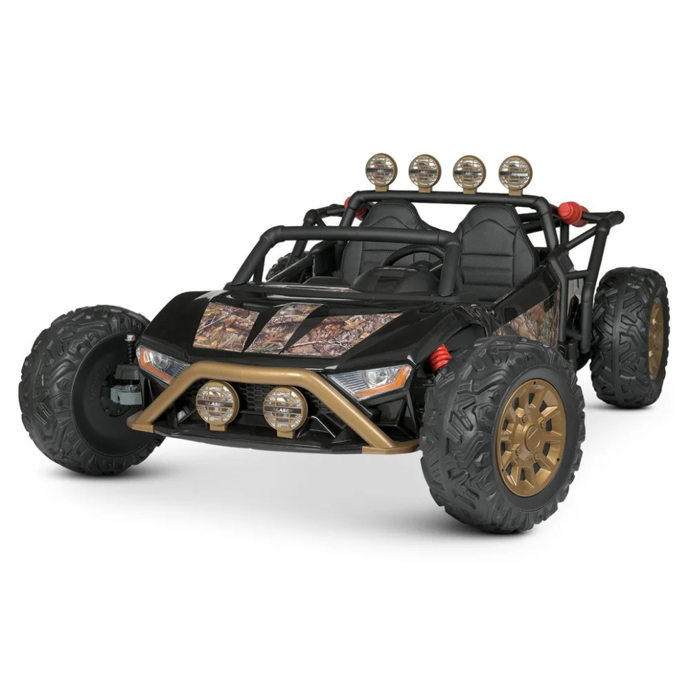 Дитячий електромобіль Bambi Racer JS3168EBLR-18 Джип 24V Чорний камуфляж (7362)