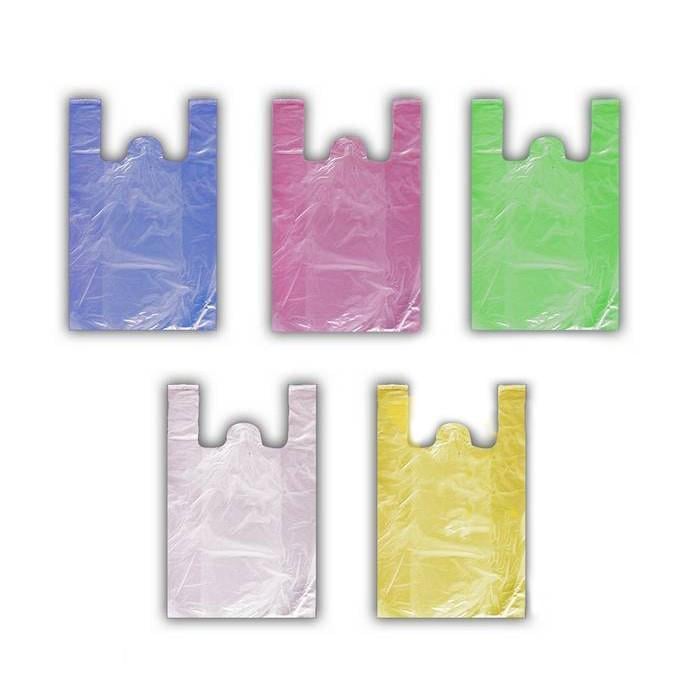 Пакеты майка Mикс цветов 25х45 см 1500 шт. (3415)