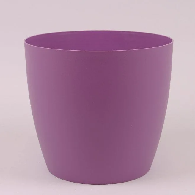 Горшок пластиковый Flora Ага Мат 25 см Фиолетовый (84820)