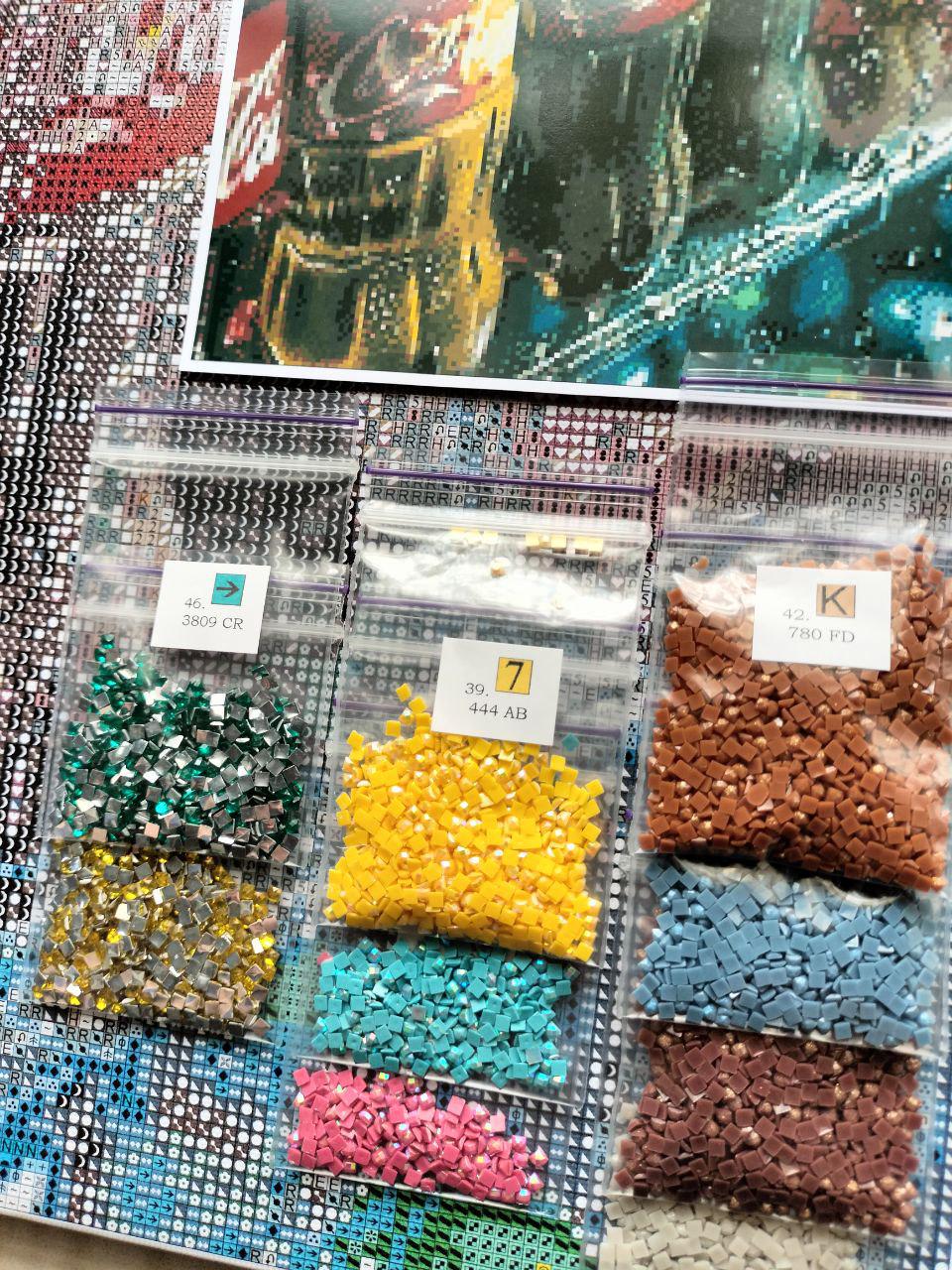 Алмазная мозаика АлМазка Круги квадратные спецалмазы на подрамнике 40x50 см (АлМ-265) - фото 2 Алмазная мозаика АлМазка Круги квадратные спецалмазы на подрамнике 40x50 см (АлМ-265) - фото 2