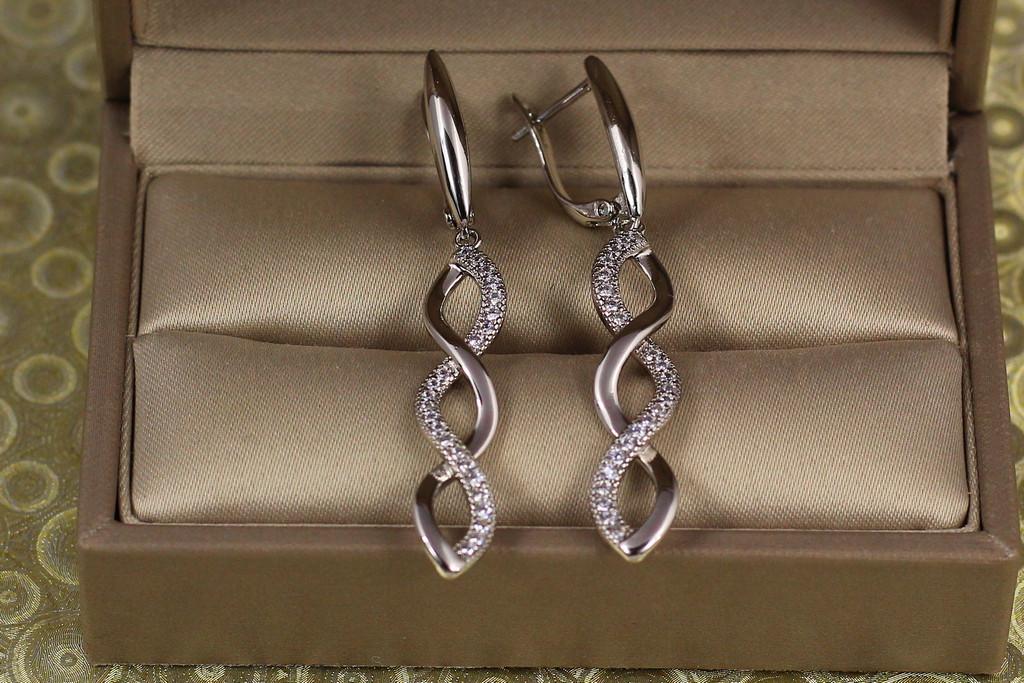 Серьги подвески Xuping Jewelry Калето 5 см Серебристый (2347682291)