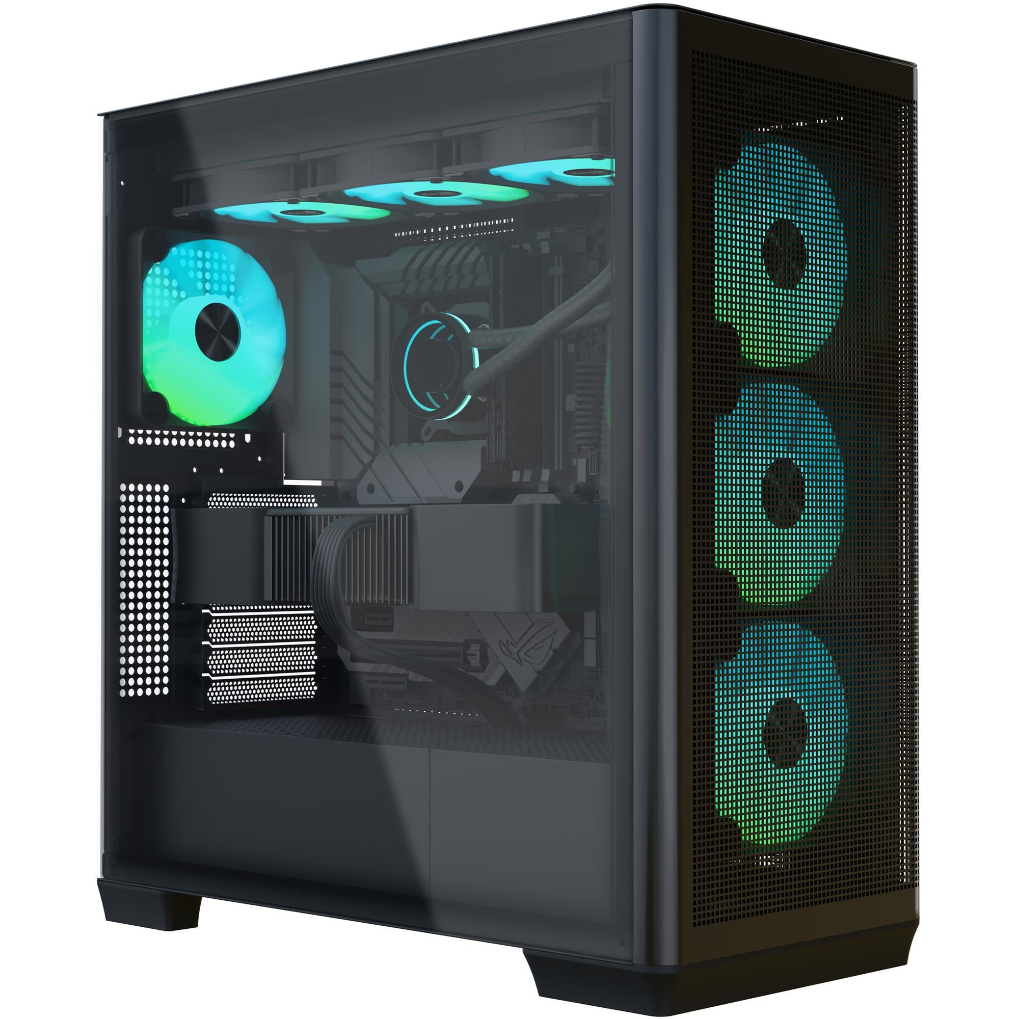 Корпус для ПК APNX Creator C1-R Midi-Tower PSU ATX/MicroATX/Mini-ITX ARGB Black (APCM-CR01243.11)