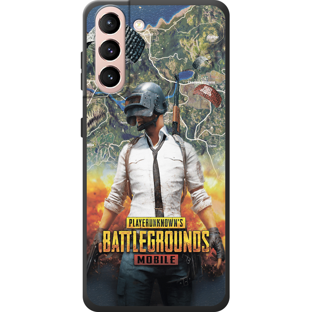 Чехол BoxFace Samsung G991 Galaxy S21 PUBG Mobile Черный силикон (41709-up2309-44632)