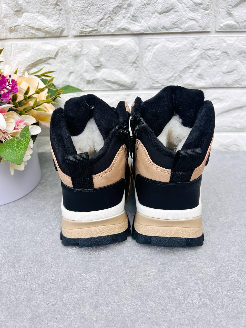 Черевики для хлопчика зимові Clibee 1868 р. 36 22,8 см Чорно-бежевий (1868-3) - фото 3 Черевики для хлопчика зимові Clibee 1868 р. 36 22,8 см Чорно-бежевий (1868-3) - фото 3