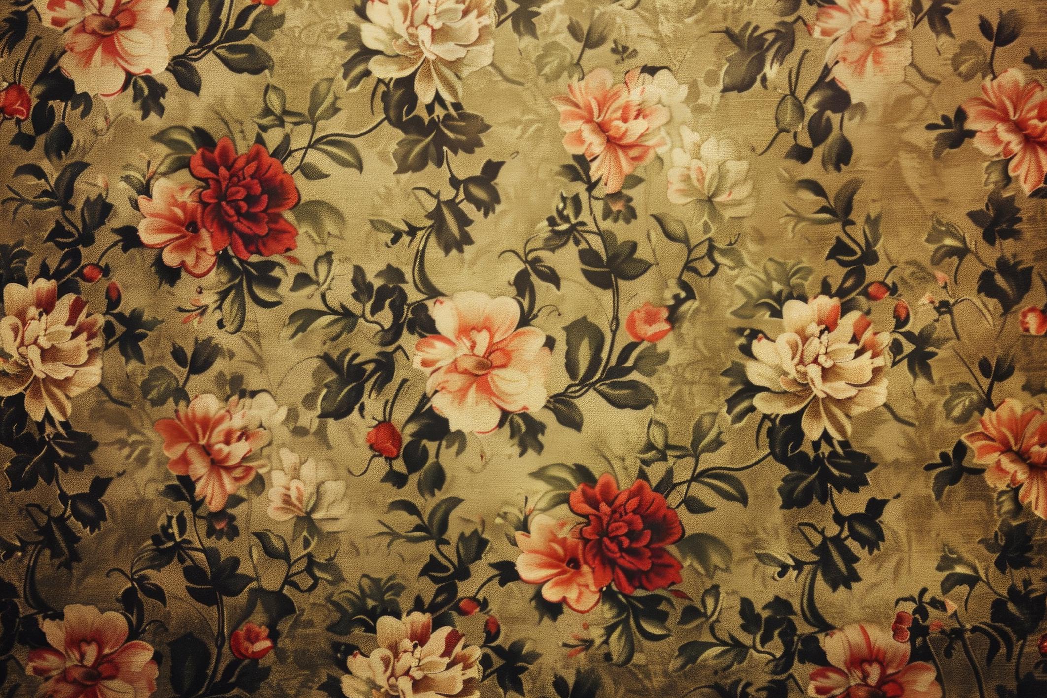 Фотообои флизелиновые Композиция цветов в винтажном стиле 180х120 см (S5NTR-083/2)