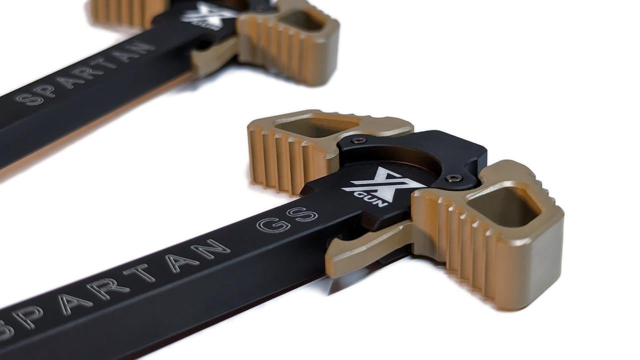Рукоятка взведения Xgun Spartan GS двухсторонняя AR15 с газоразгрузкой Tan - фото 2