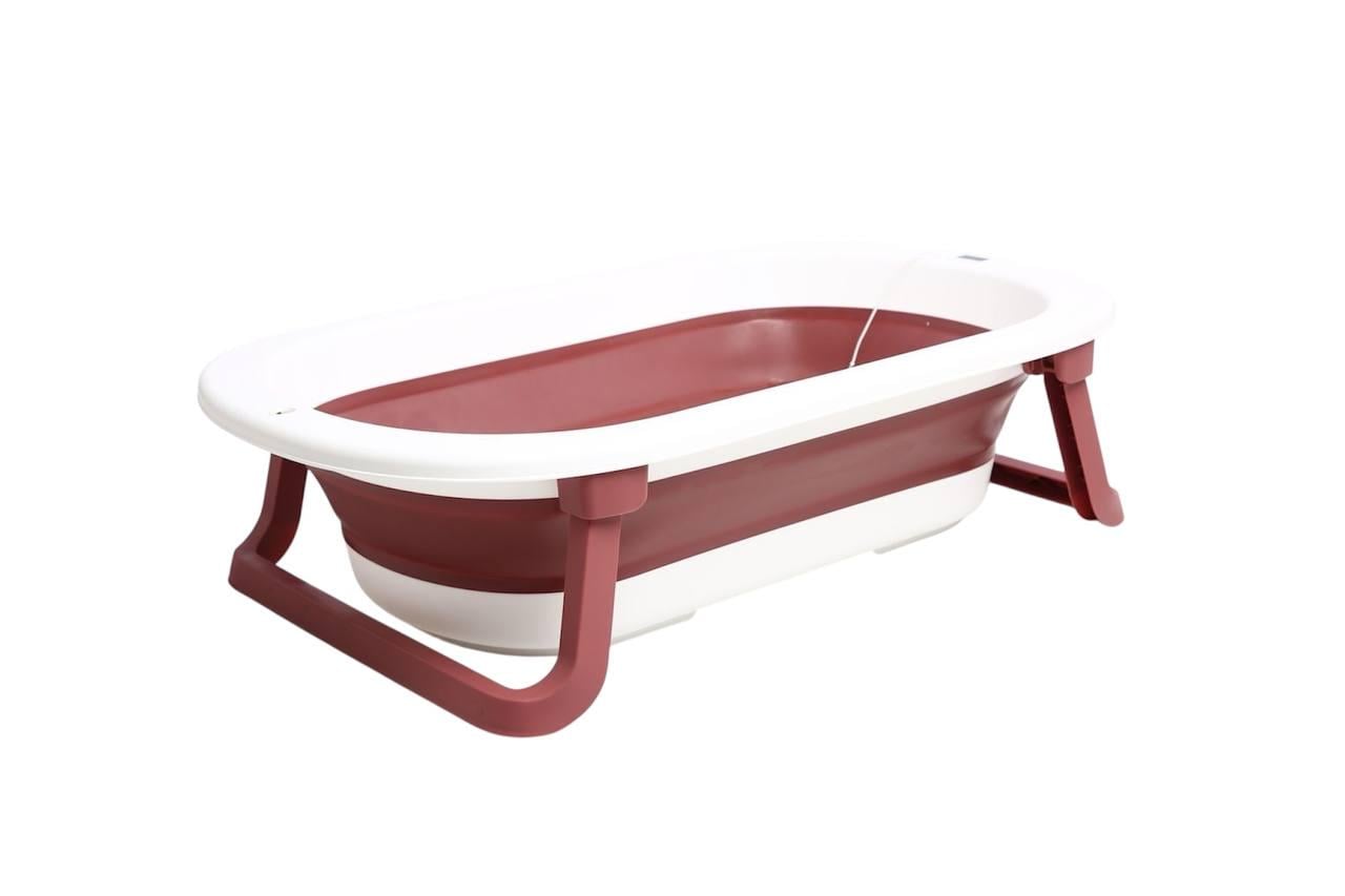 Набор ванночка складная Комфорт Плюс BH-323P Babyhood Красный (29390735)