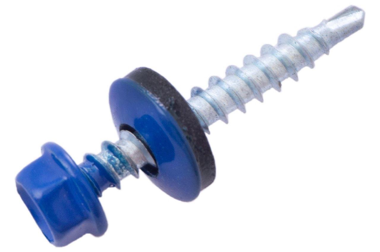 Саморіз покрівельний Apro 4,8x35 мм RAL 5005 50 шт. (SDS48355005)