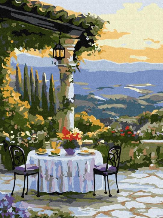 Набір для розпису по номерах Ideyka Мальовнича вечеря 30x40 см (MTT-194025)