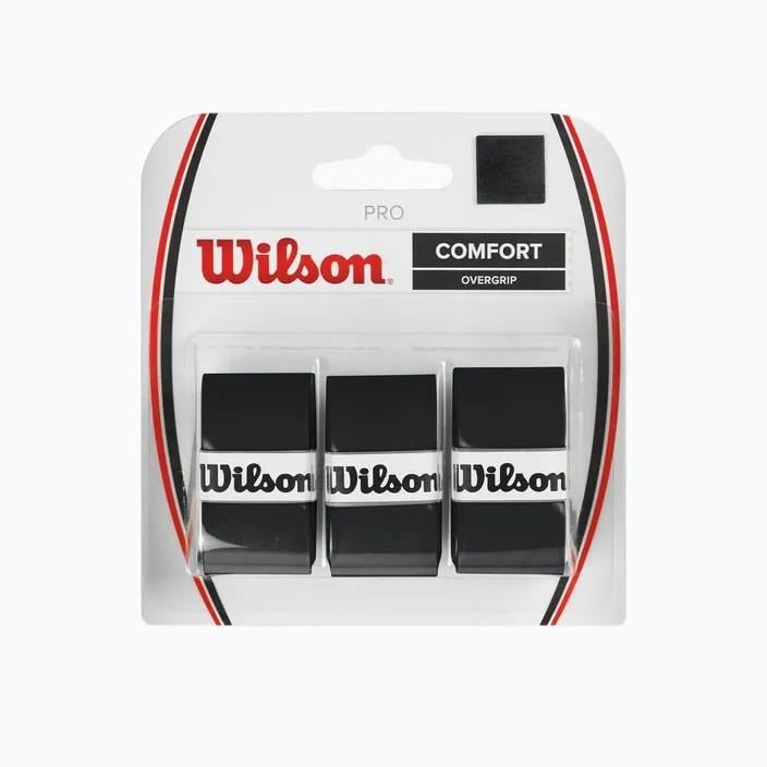 Обмотка Wilson pro overgrip sensation 3 pack Black (WRZ4010)