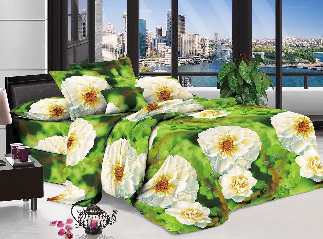 Комплект постельного белья Астра евро бязь 200х215 см Белый (2102578188)