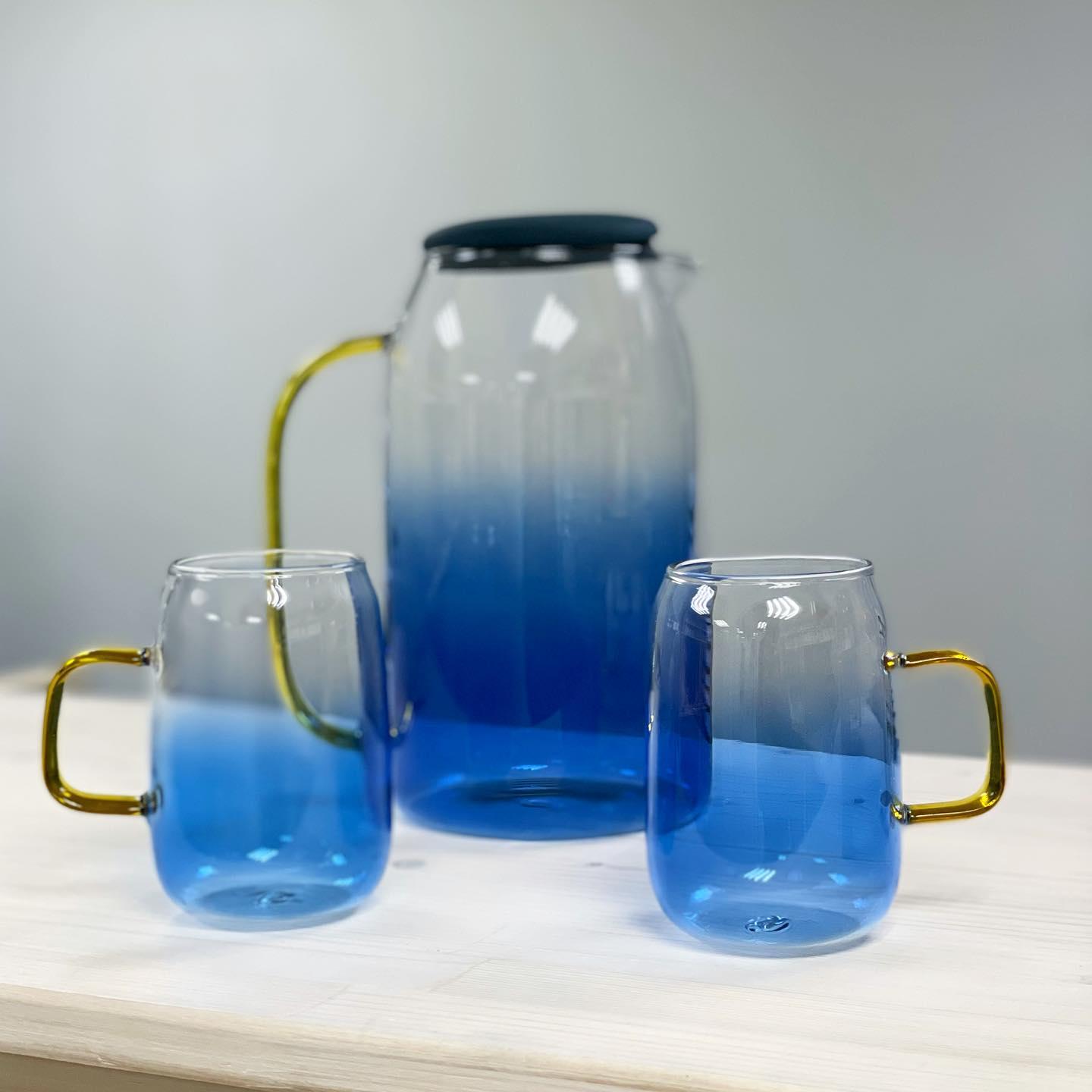 Набор Кувшин с чашками Голуба Прохлада 280 мл Набор Кувшин с чашками Голуба Прохлада 280 мл