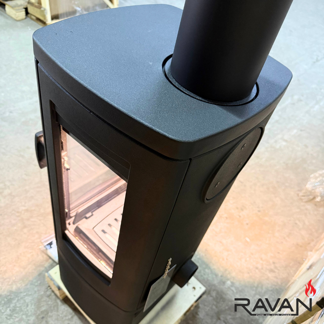 Піч-камін чавунна Ravan Elara на дровах 10 кВт (29190810) - фото 14
