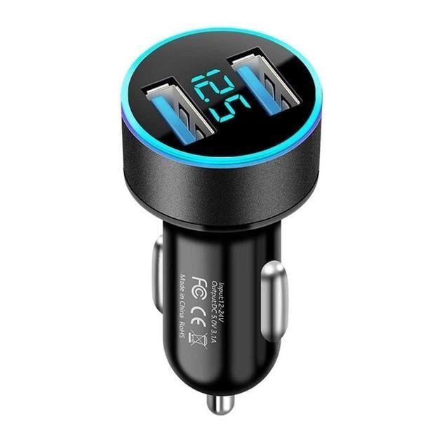 Зарядное устройство автомобильное Dual 5 V 3.1 A на два порта USB Черный (2998251132) Зарядное устройство автомобильное Dual 5 V 3.1 A на два порта USB Черный (2998251132)