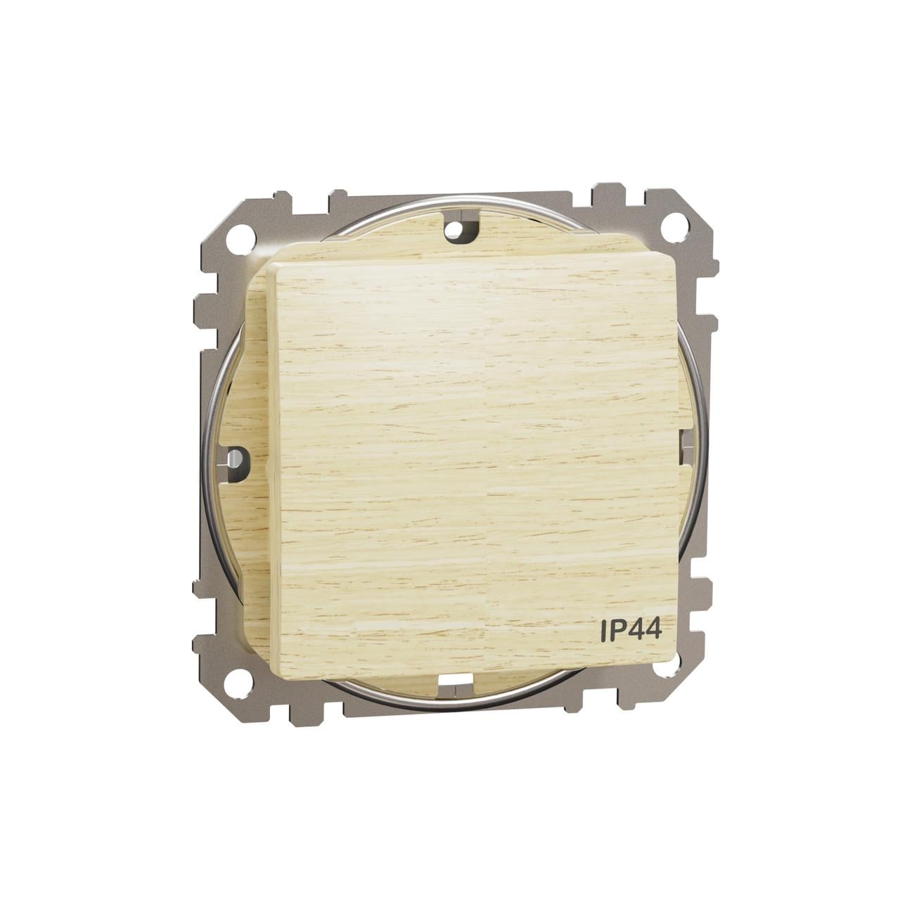 Выключатель одноклавишный Schneider Electric Sedna Design&Elements IP44 ABS-UV 73х73х38 мм Береза (SDD280101)