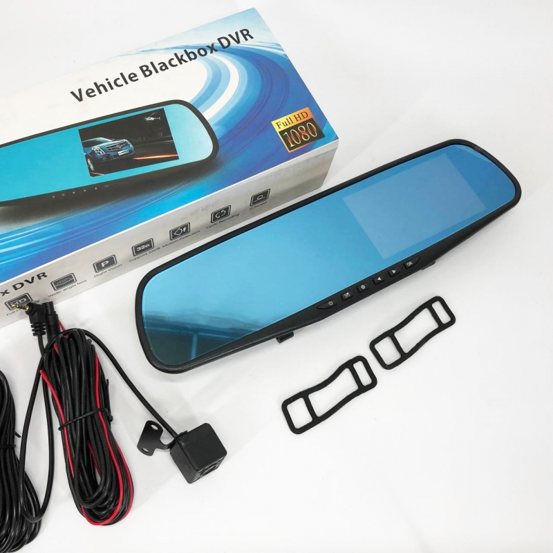 Видеорегистратор UKC L-9002 зеркало 4,3" 1080P Full HD 2 камеры (tf7455) - фото 10 Видеорегистратор UKC L-9002 зеркало 4,3" 1080P Full HD 2 камеры (tf7455) - фото 10