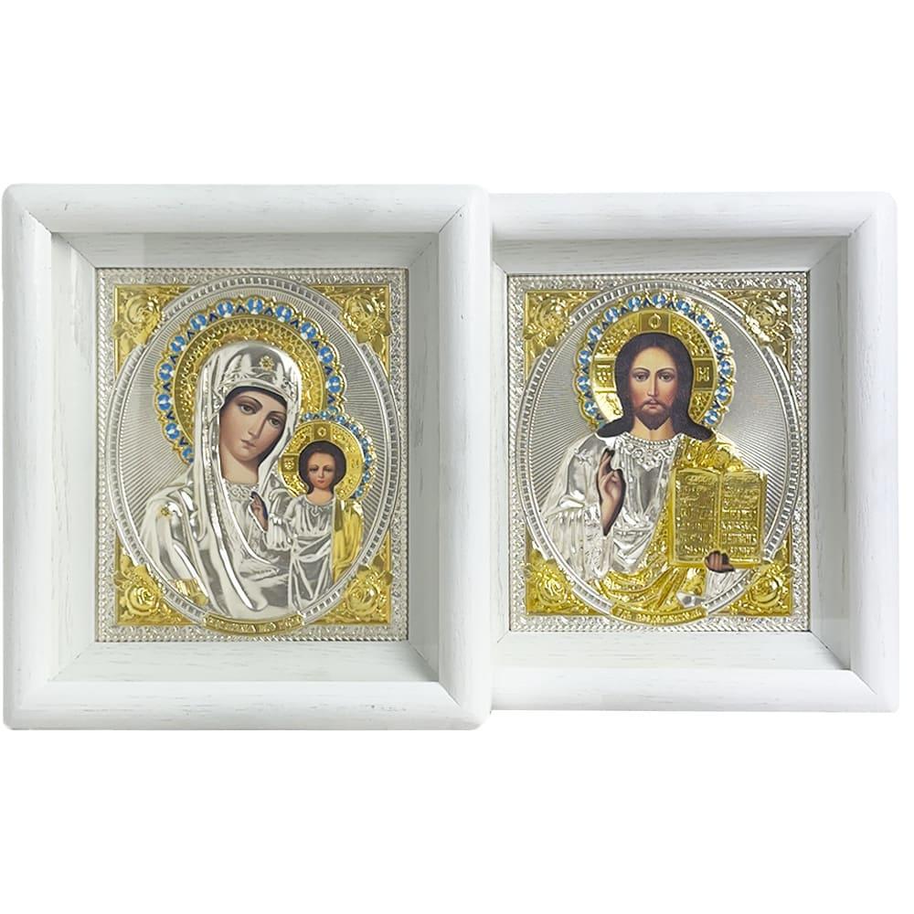 Вінчальна пара Богородиця і Господь посріблена (101000010814)