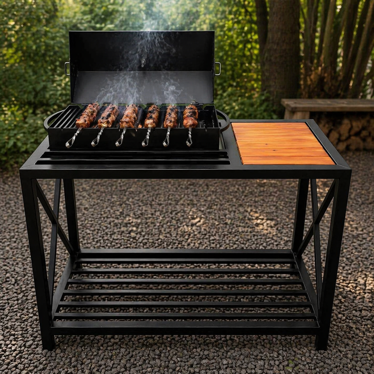 Мангал-барбекю Jooki Тор на 9 шампурів 4 мм