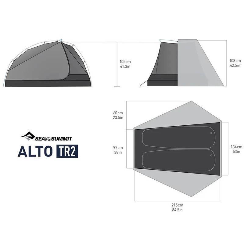 Палатка двухместная Sea to Summit Alto TR2 Mesh Inner Sil/PeU Fly NFR Green (STS ATS2039-01170409) - фото 7