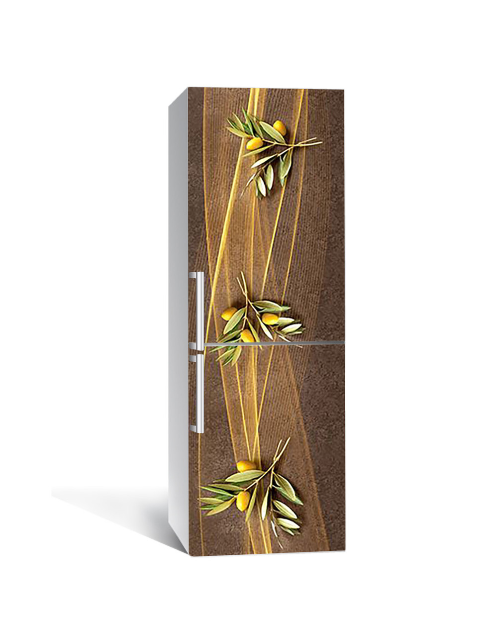 Наклейка 3D на холодильник Zatarga Золотая оливка 650х2000 мм (1323453521)