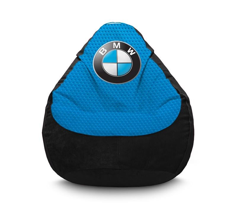Кресло мешок iPuff BMW Флок XXL 90х125 см Черный Кресло мешок iPuff BMW Флок XXL 90х125 см Черный