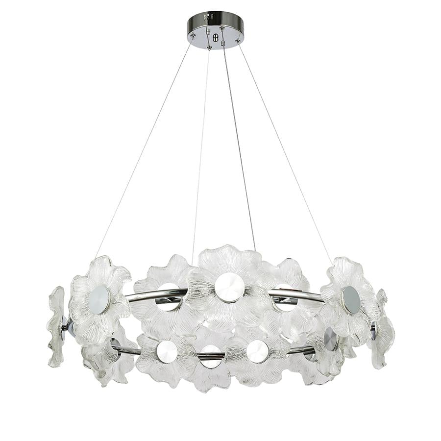 Люстра подвесная светодиодное кольцо Levistella 7989249-14 800 CH Хром