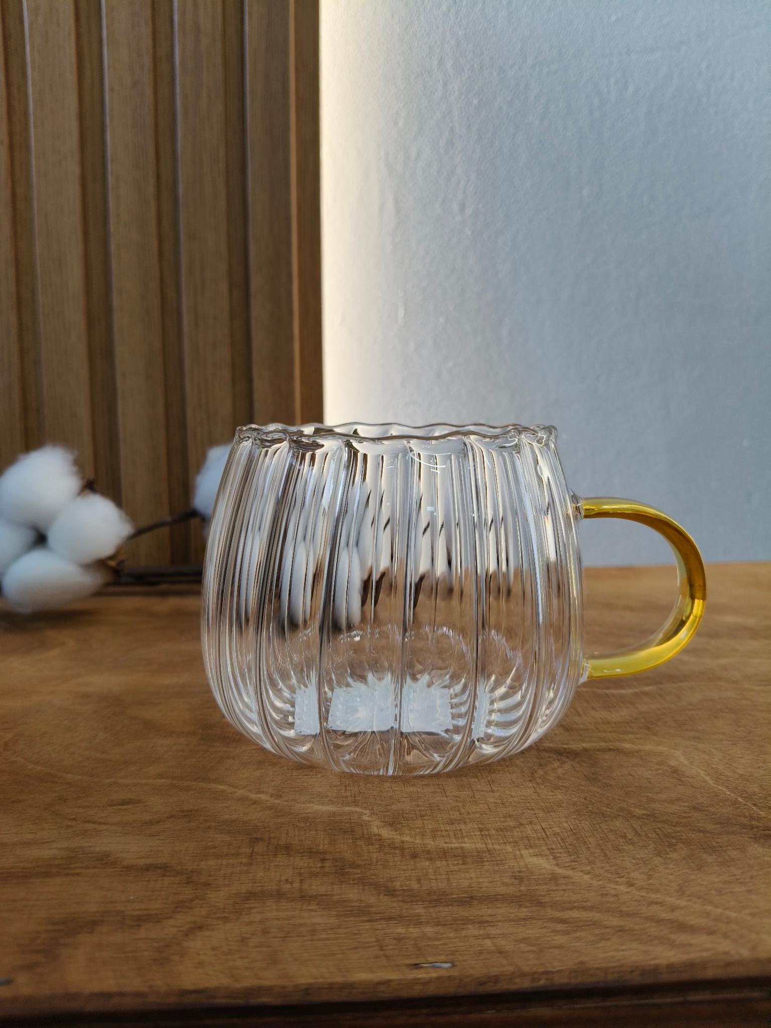 Чашка стеклянная Барышня 350 мл Золотой Чашка стеклянная Барышня 350 мл Золотой