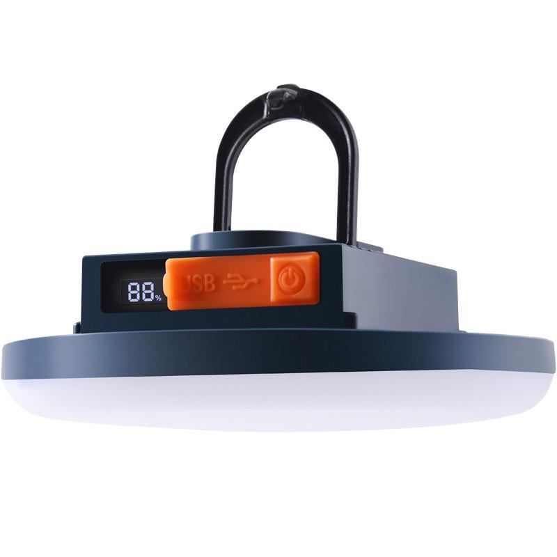 Лампа акумуляторна для кемпінгу на гачку 2600 мАг 3000 Лм з 3 режимами освітлення з цифровим дисплеєм (2823699807)