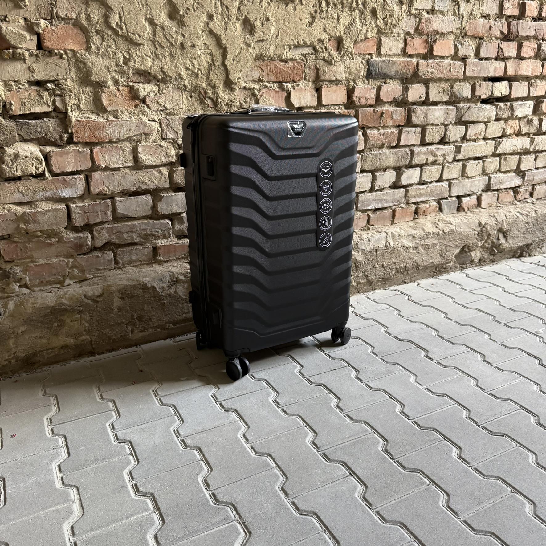 Чемодан Wings PEA01 дорожный L Черный (26557306) - фото 3