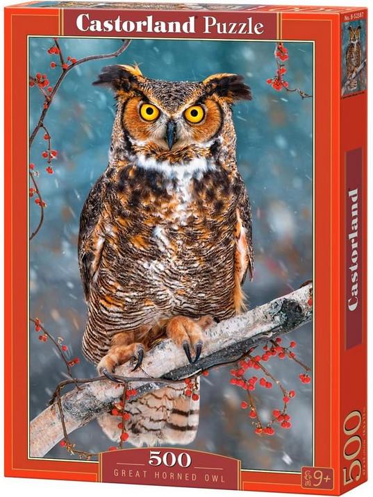 Пазл Castorland Большая рогатая сова 500 дет.