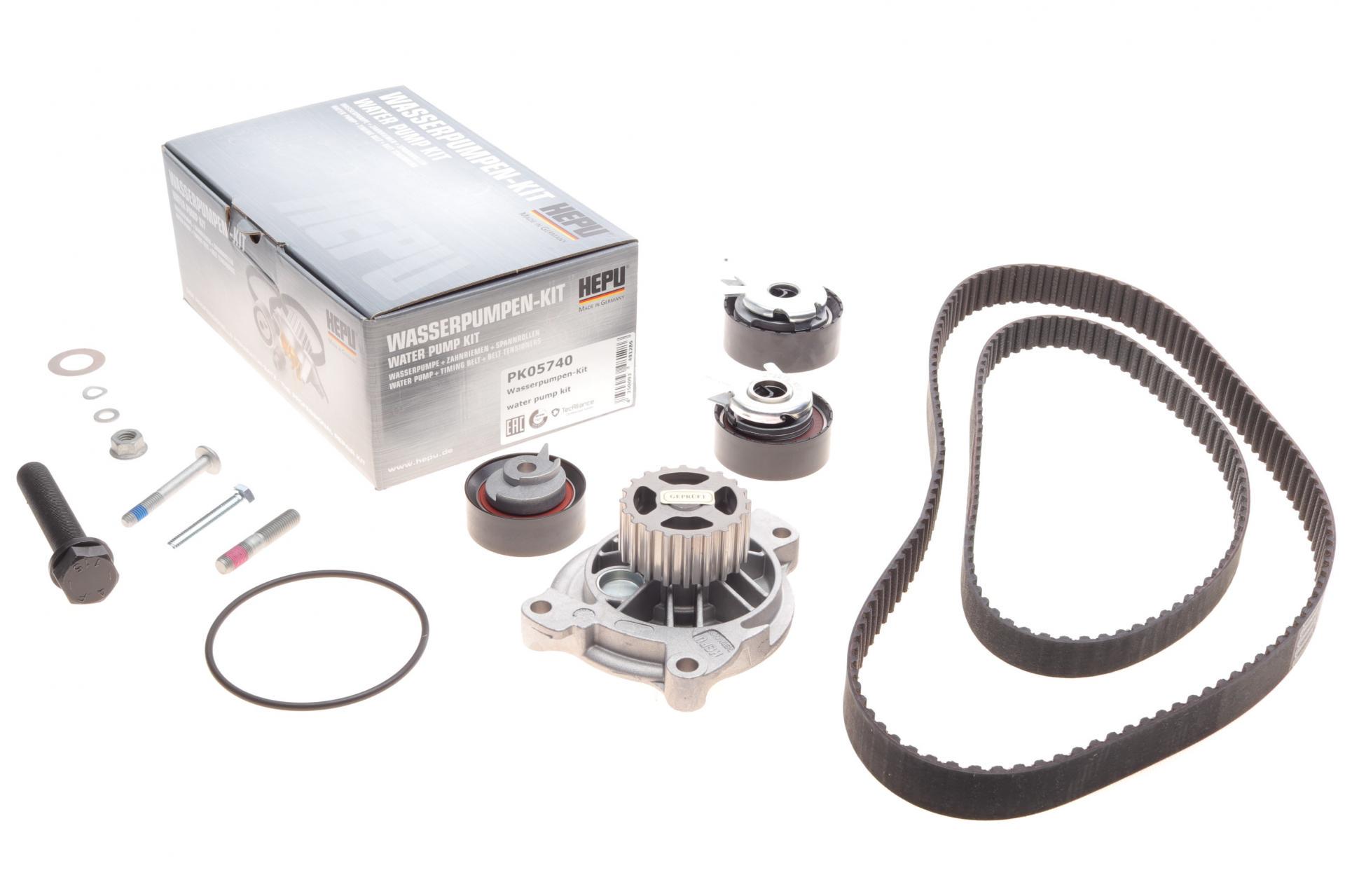 Комплект ГРМ с помпой VW LT 96-06/VW T4 2.5TDI 91-03 (PK05740 HEPU)