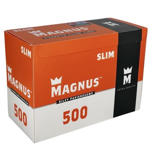 Гильзы для сигарет Magnus Slim 6,5 мм 500 шт. Гильзы для сигарет Magnus Slim 6,5 мм 500 шт.