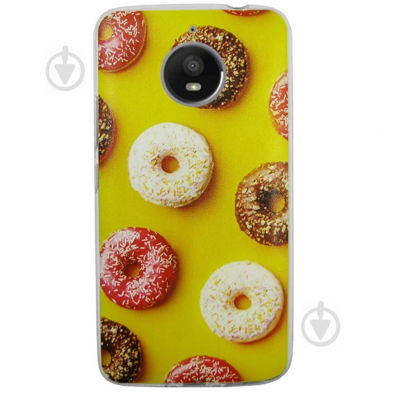 Чехол с рисунком Printed Silicone для Motorola Moto E4 Plus XT1771 Пончики (arbc3200)