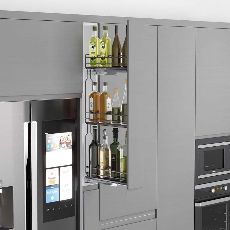 Галерея выдвижная правая 106х450х920 мм 150 мм Антрацит (S-2916-A)