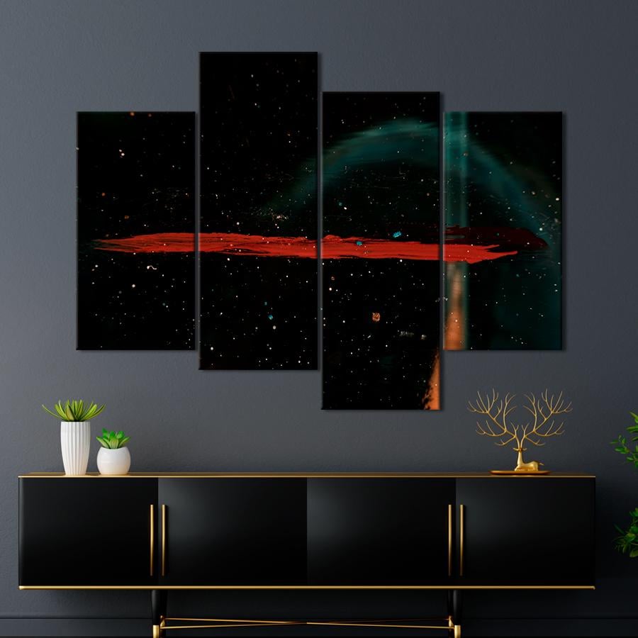 Картина Абстрактное ночное небо 129x90 см (A951-4)