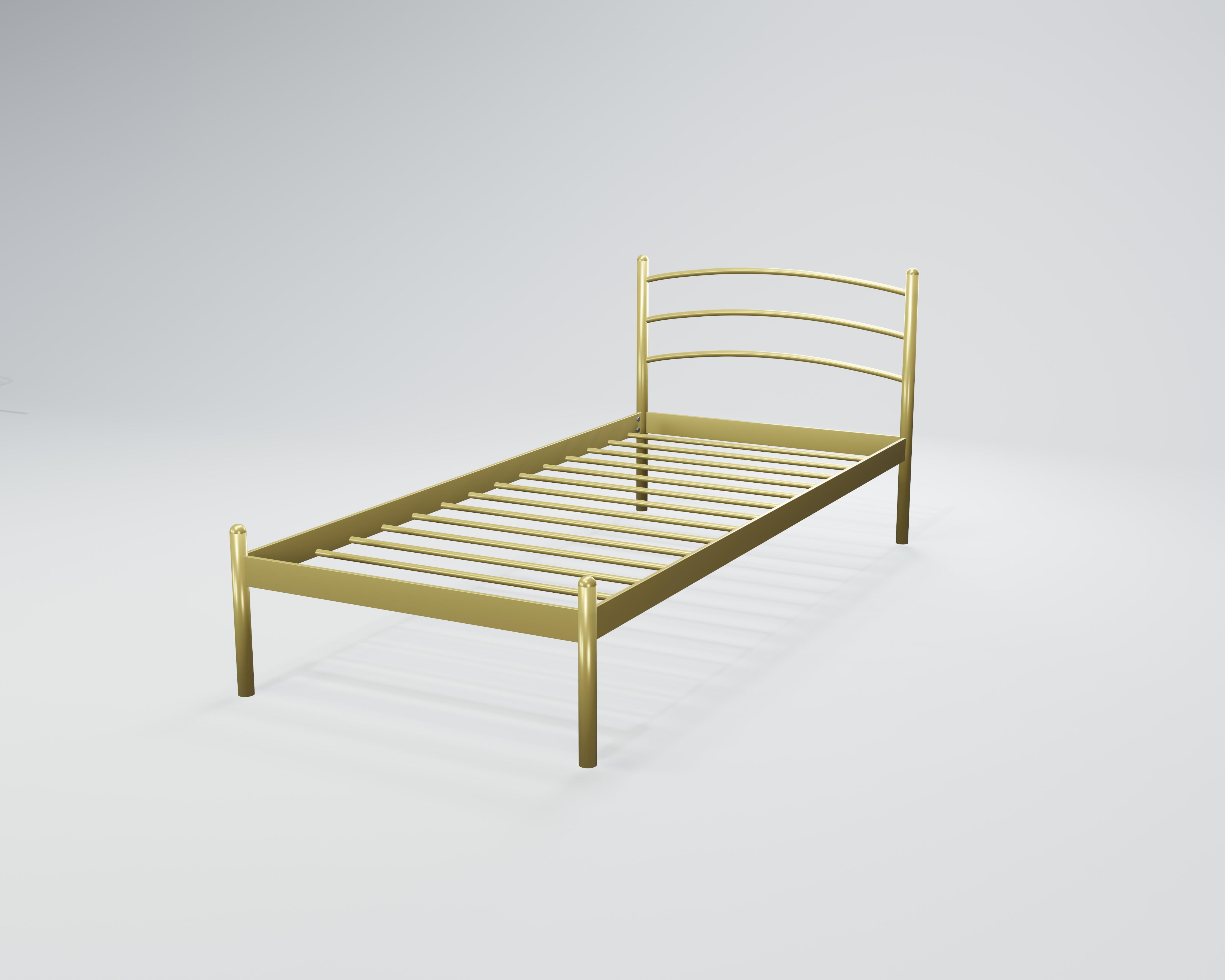 Кровать металлическая Маранта Мини 90x190 см Золотой